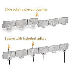 EasyFlex No-Dig Landscape Edging with Anchoring