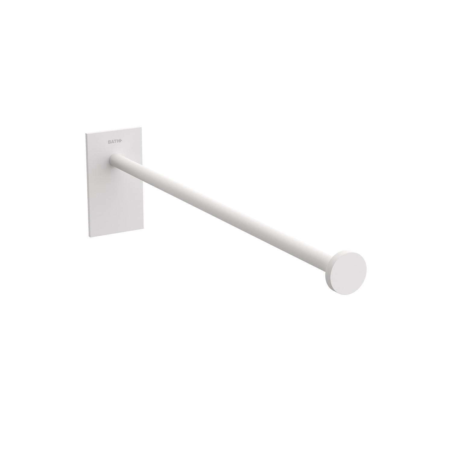 COSMIC Towel rail White Matte Adhesive Measures 8 x 4.5 x 31 cm