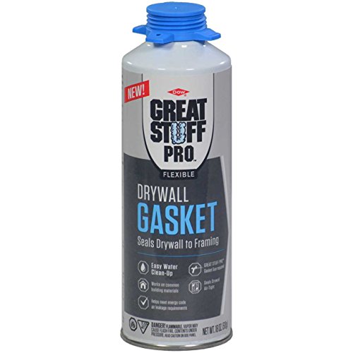 Great Stuff PRO Flexible Drywall Gasket Foam, 12 - 18 oz Cans, Full Case