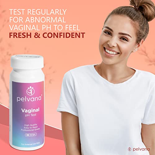 Pelvana pH Balance Test Strips for Women 50 Strips Vaginal pH Test