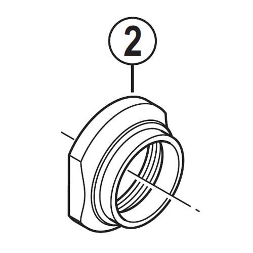 Shimano SPARE PART HBM640 lock nut M25