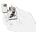 Zippo Eagle & Soldier Pocket Lighter, White Matte (ZO12303), One Size