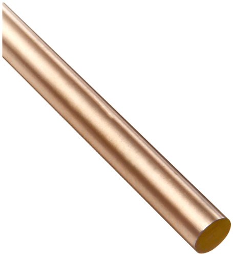 Copper Tungsten Round Rod, Ground, Precision Tolerance, RWMA CL 10, 1/4