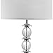SAFAVIEH Lighting Collection Riga Clear Crystal/ Chrome 60-inch Living Room Bedroom Home Office Standing Floor Lamp (LED Bulb Included)