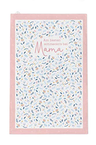 Grafik-Werkstatt 63920 Graphic Workshop Tea 100% coton | Serviette sèche cuisine avec dicton amusant | Maman