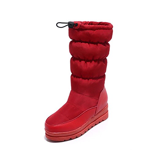 SaraIris Women Velvet PU Round Toe Casual Snow Boots SaraIris Women Velvet PU Round Toe Casual Snow Boots