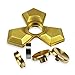 ZenDial Trident Tri Fidget Spinner in Brass Metal 2.6