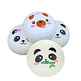 Fiaya 8cm Cartoon Panda Cat Pig Face Bun Cream
