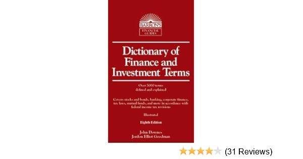 Amazoncom Dictionary Of Finance And Investment Terms - 