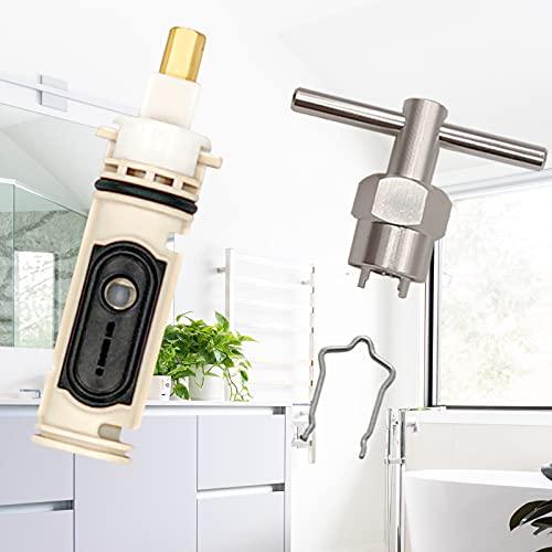 1222 Replacement Cartridge and Puller, Faucet Shower Valve Cartridge and Removal Tool Pack for