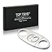 TOP TENG Cigar Cutter Stainless Steel Super Sharp Double Blades Guillotine Cutter in Gift Box, Perfect for Robustos and Churchill Cigars