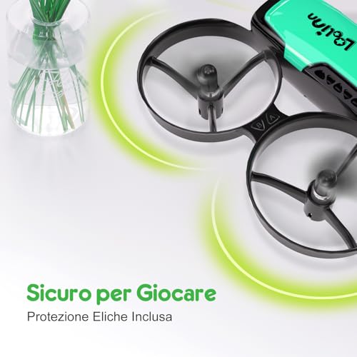 Loolinn | Drone Toy with Camera for Children (8+) Gift - Mini Radio Controlled Quadcopter, Safe to Fly, Two Batteries, C0 Approved Certification (Gift for Kids)