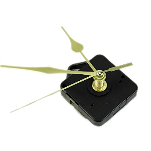 Yeahii New DIY Quartz Clock Movement Mechanism Long Spindle Gold Hand Kit Hot - Thumbnail 3