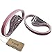 M-jump 24 Pack 1 x 30 inch Aluminum Oxide Sanding Belt Kit-Include 4 Each of 60 80 120 150 240 400 Grits-Premium Sandpaper Sander Belt for Portable Belt Sander