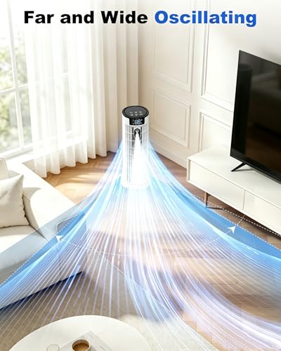 Portable Air Conditioner | Dual Remote Control and Touch Control | 3 in 1 Cooling with Humidification | 800ml Tank | Strong Wind Up to 7.5m/s | Quiet and Efficient