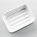 InterDesign Gia Bathroom Vanity Soap Dish, White