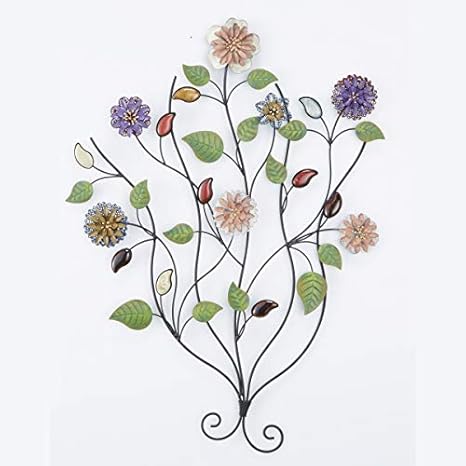 Amazon Lieto アイアン ウォールデコレーション フラワー 花 北欧 壁掛け飾 インテリア ディスプレイ オブジェ 置物 オブジェ オンライン通販