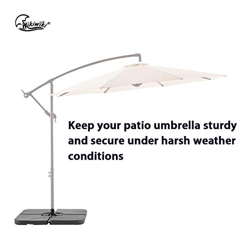 wikiwiki 10ft Patio Offset Cantilever Umbrella Base Market Umbrella