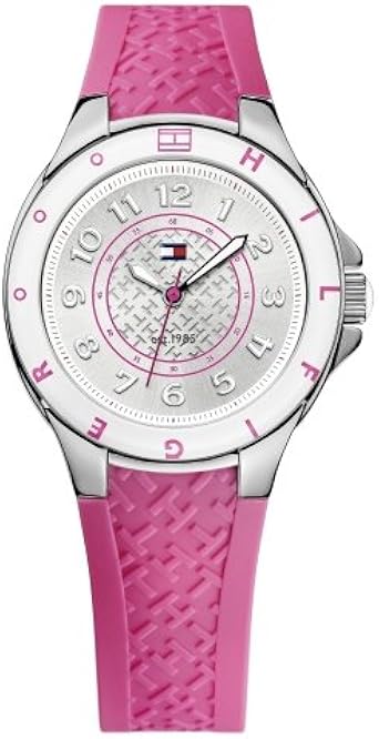 Tommy Hilfiger 1781272 - Reloj de Cuarzo para Mujer, Correa de Caucho Color Rosa