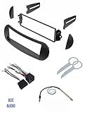 ASC Car Stereo Dash Kit, Wire Harness, Antenna Adapter, and Radio Tool for Installing a Single Din Radio for select VW Volkswagen Beetle Vehicles - Compatible Vehicles Listed Below