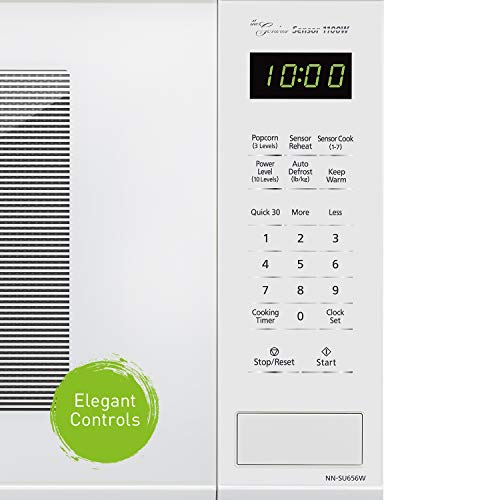 Panasonic NNSU656W Countertop Microwave Oven with Genius Sensor, Quick