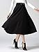 CHARLES RICHARDS CR Women's High Waist A-line Flared Long Skirt Winter Fall Midi Skirt