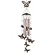 HANGHANG Butterfly Wind Chime Unique Outdoor with 4 Aluminum Tubes Soothing Melody Wind Chimes for Outdoor