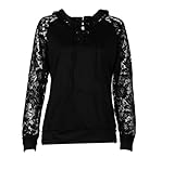 Hoodie Sweater,Morecome Womens Lace Long Sleeve Hoodie Coat Blouse Sweater
