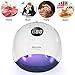 Beyooda Nail Lamp Professional LED UV Nail Dryer for Gel Polish, Smart Auto-sensing with 4 Timer Setting, LCD Display, Memory and Pause Timer Function, White