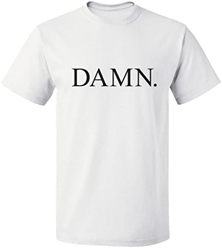 SM Clothing "Damn." Graphic Design T-Shirt - 3X-Large (White)