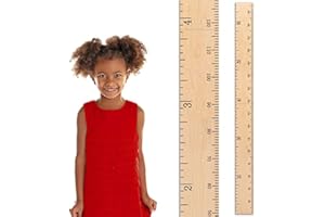 HEADWATERS STUDIO Wooden Growth Chart for Wall - Wooden Height Chart for Kids, Child Height Wall Chart, Height Measurement for Wall, Kids Sizing Chart, Height Ruler for Wall - Natural (63"x5.75")