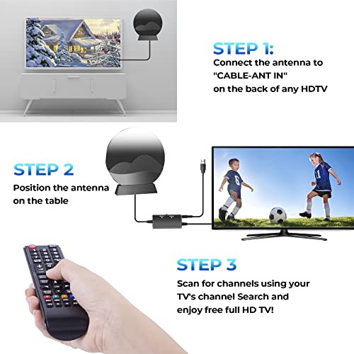 TV Antenna for Smart TV Indoor680+ Miles Range Amplified Digital