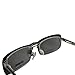 Polarized Uv Clip on Silver Reflective Lens Sunglasses for Metal Frame with Case