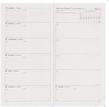 Quo Vadis 601Q5-2019 Refill for 2019 IB Traveler Weekly Pocket with Notes 3 1/2" x 6 3/4" (8.8 x 17 cm) Plain Edge