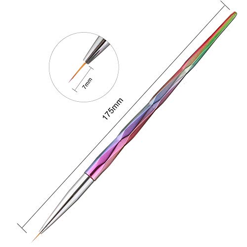 Redvive Top 3pcs Small Pen Hook Painting Line Nail Pens Pull Pen Paint