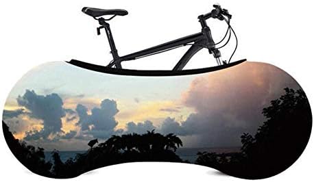 QueenHome Indoor Bike Cover Bicycle Wheel Socks Bicycle Storage Cover,Bike Wheel Cover,Indoor Anti-Dust Mountain Bike Storage Bag Keeps Floors And Walls Dirt-Free Suitable For Tires Of 20-27.5 Inches