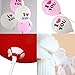 Etmact 200 Pieces 12.5 Inch Plastic White Balloon Sticks with Cups for Wedding, Holidays, Party Decor