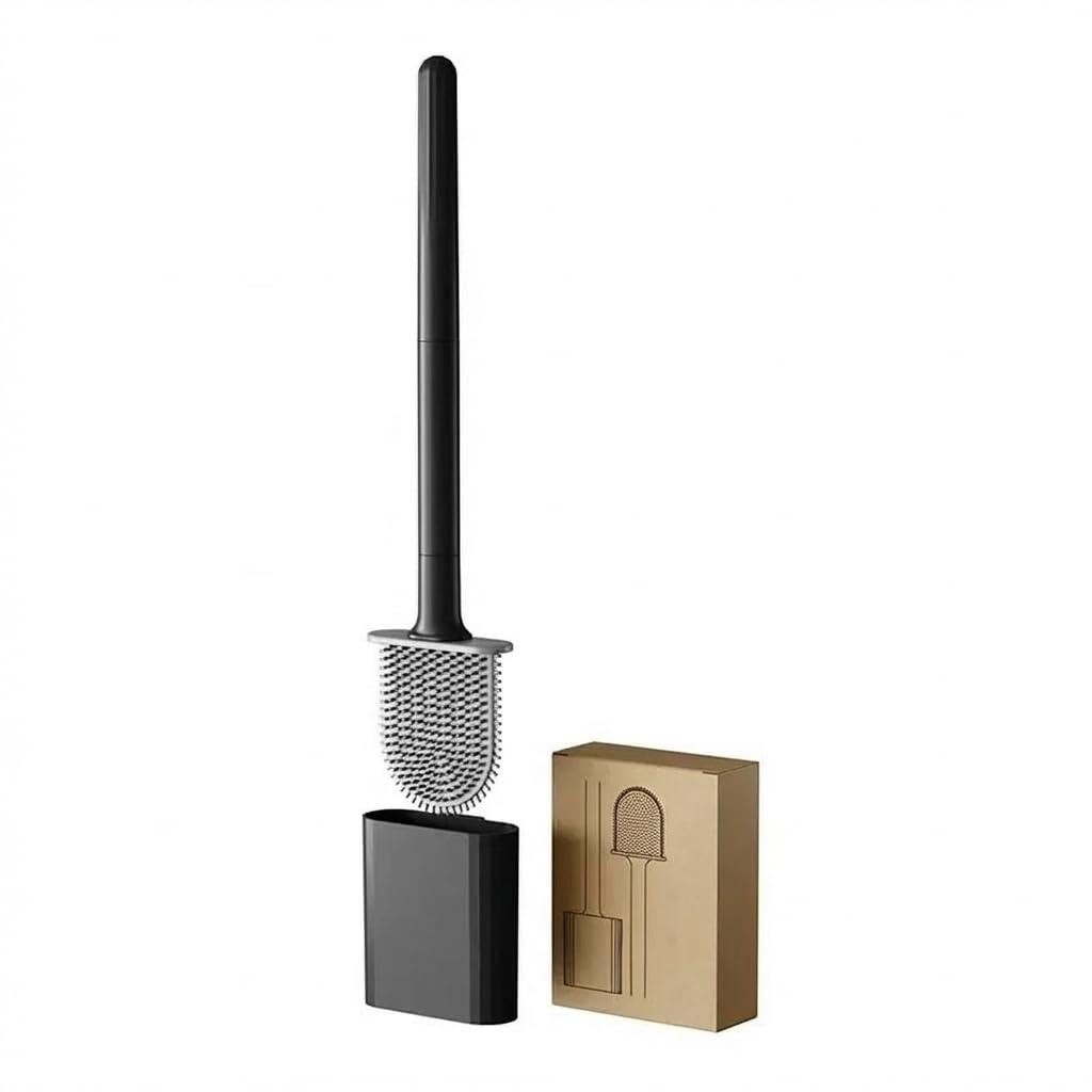 rv Essentials, RV Toilet Brush, Toilet Brush Silicone Won't Damage Toilets, Wall Mounted Toilet Brush-Anti-Roll, Anti-Drip Design, Suitable for RV Travel Trailers and Campers, Made by RVers for RVers