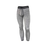 Saxx Mens Blacksheep Long John Fly Performance Boxers Underwear Medium Charcoal/Heather
