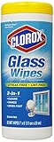 Clorox Glass Wipes, Streak Free Cleaning Wipes - Radiant Clean, 32 Count