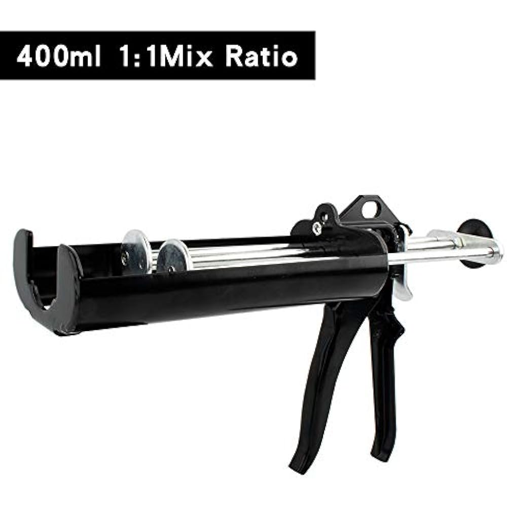Epoxy Caulking Guns 400ml 200ml 11 Mix Cartridges Manual Dual Component