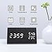 Digital Alarm Clock, Wooden Alarm Clock with Dual Time (12/24) Mode, 3 Levels Brightness,