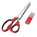 Xpener 5 Blades Herb Scissors with Cleaning Brush (Red)