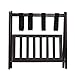WELLAND Wood Collapsible Foldable Luggage Rack Holder with Shelf Suitcase Luggage Stands for Guest Room (Espresso)