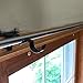 QIQU Tap Right Into Window Frame for Window Bedroom Home Decoration, Set of 6, Black