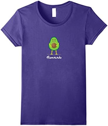 Womens Pregnant Avocado Funny Maternity T-Shirt Large Purple