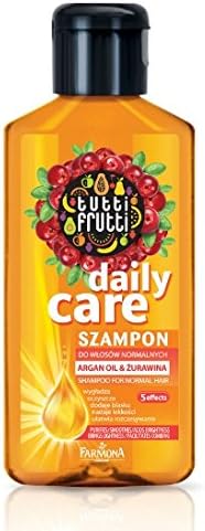 Hair wash, tutti frutti cranberry and argan oil shampoo 100 ml, features: smooths and cleans, adds lightness and combability.