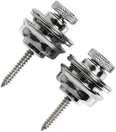 2pcs Chrome Strap Locks Guitar Better Than Schaller
