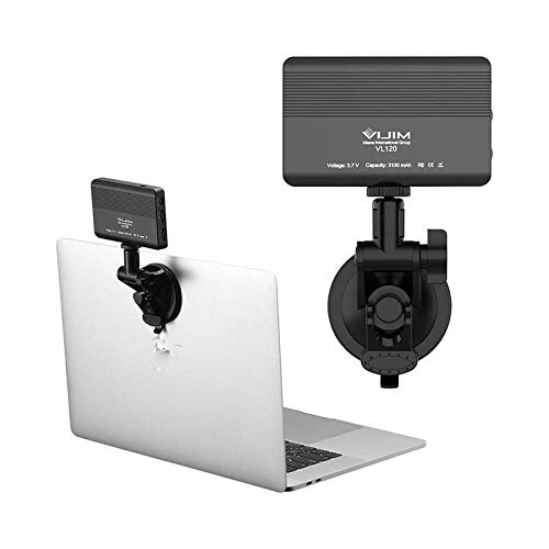 VIJIM VL120 Powerful Portable LED Video Call Lamp Kit with Suction Cup for Laptop/Computer/Monitor