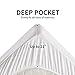 SLEEP ZONE Cooling White Queen Mattress Pad